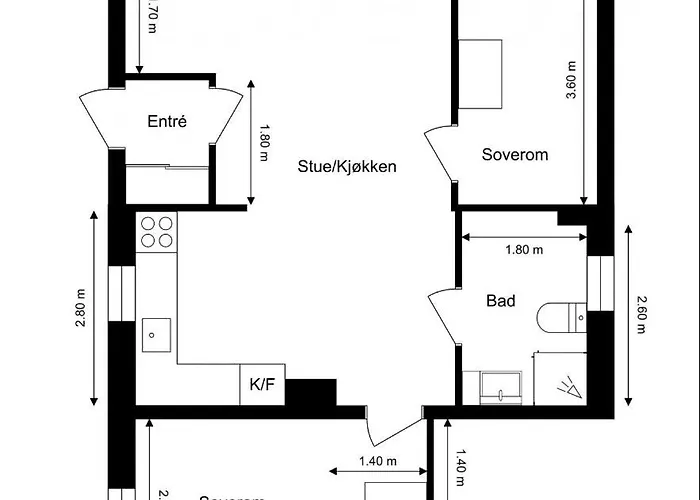 2-bedroom With Private Entrance Near Centre Leilighet